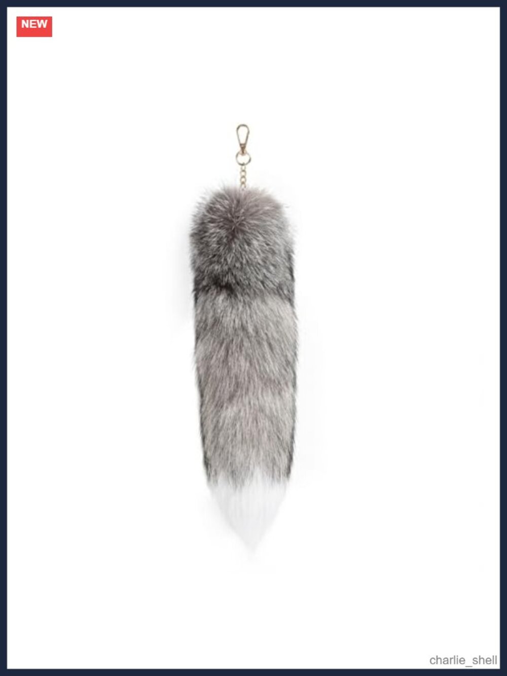 Faux Fur Fox Tail Keychain 40cm Cosplay Bag Charm